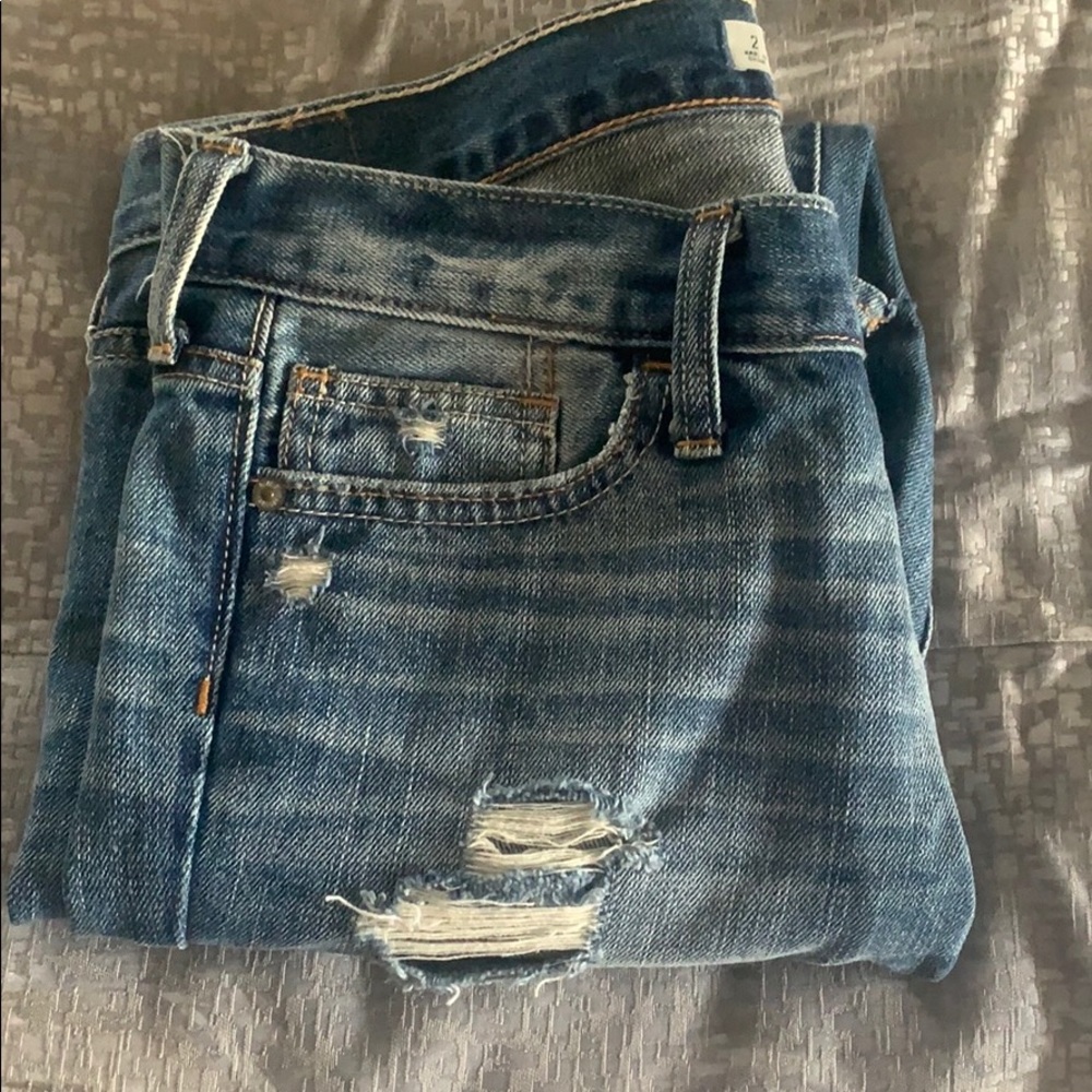 Distressed jeans